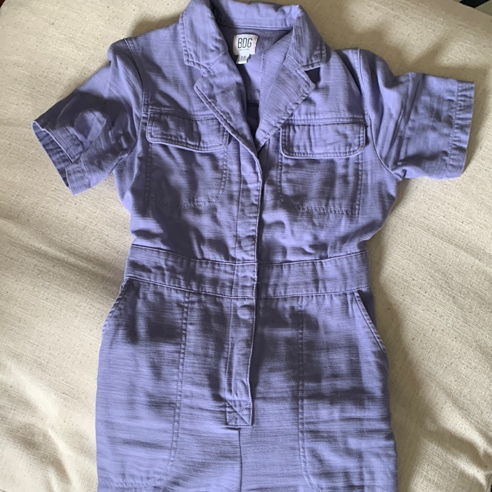 Urban Outfitters UO Jumpsuit Cotton Twill in Periwinkle Blue - Size Small